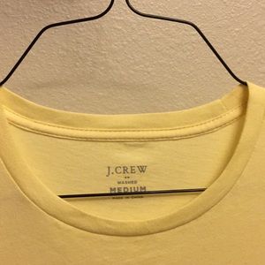 J. Crew M Yellow Short Sleeve T